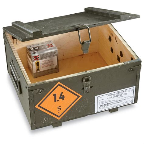 military surplus wooden ammo crates